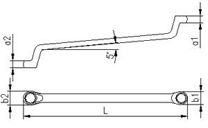 İZELTAŞ Yıldız İki Ağız Anahtar 22x24 mm