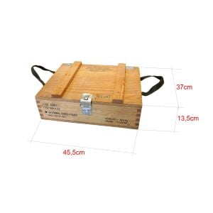 Dekoratif Projelik Ahşap Mühimmat Sandığı Model 2 Sandık