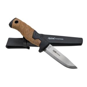 Rox Camping 0322 Bushcraft Plus Paslanmaz Çelik Kamp Bıçağı (Siyah)