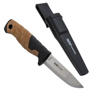 Rox Camping 0322 Bushcraft Plus Paslanmaz Çelik Kamp Bıçağı (Siyah)