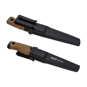 Rox Camping 0322 Bushcraft Plus Paslanmaz Çelik Kamp Bıçağı (Siyah)