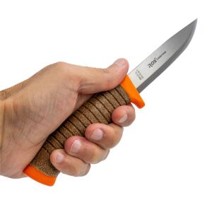 Rox Camping 0321 Bushcraft Plus Paslanmaz Çelik Kamp Bıçağı (Turuncu)