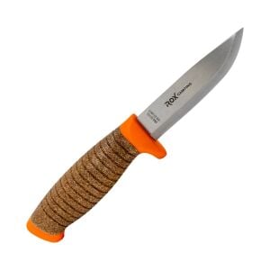 Rox Camping 0321 Bushcraft Plus Paslanmaz Çelik Kamp Bıçağı (Turuncu)