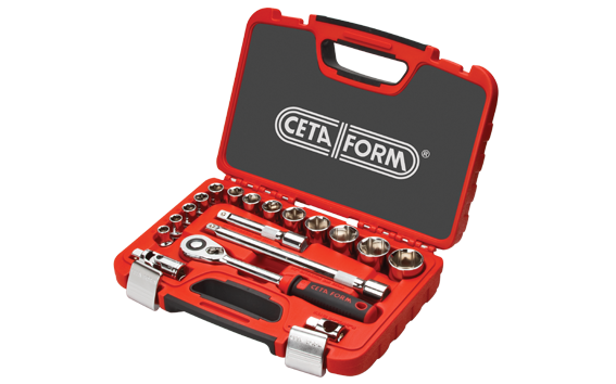 CETA FORM C20-18PH2 18 Parça 1/2” 6 Köşe Lokma Takımı (Plastik Çanta)