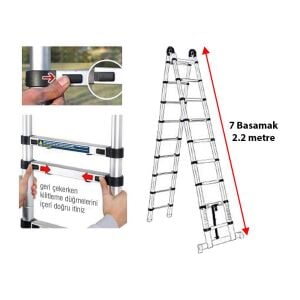 Master 504325 Teleskopik A Tipi Merdiven 440 cm