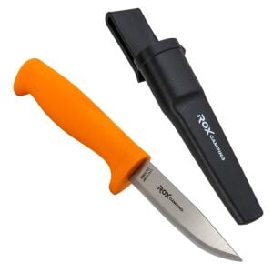 Rox Camping 0320 Bushcraft Eco Paslanmaz Çelik Kamp Bıçağı (Turuncu)