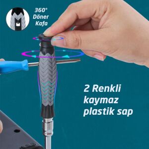 Rox 0307 Bits Uçlu Hassas Tornavida Seti 126 Parça