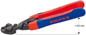KNIPEX 71 22 200 Mafsallı Keski 200 mm (Eğri 20°)