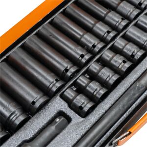 6096 1/2'' Havalı Lokma Takımı Metal Kutulu 27 Parça