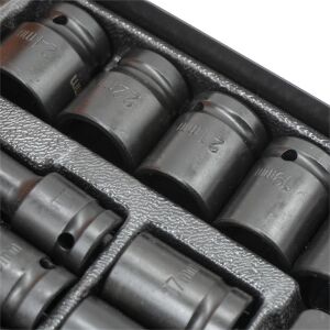 6096 1/2'' Havalı Lokma Takımı Metal Kutulu 27 Parça