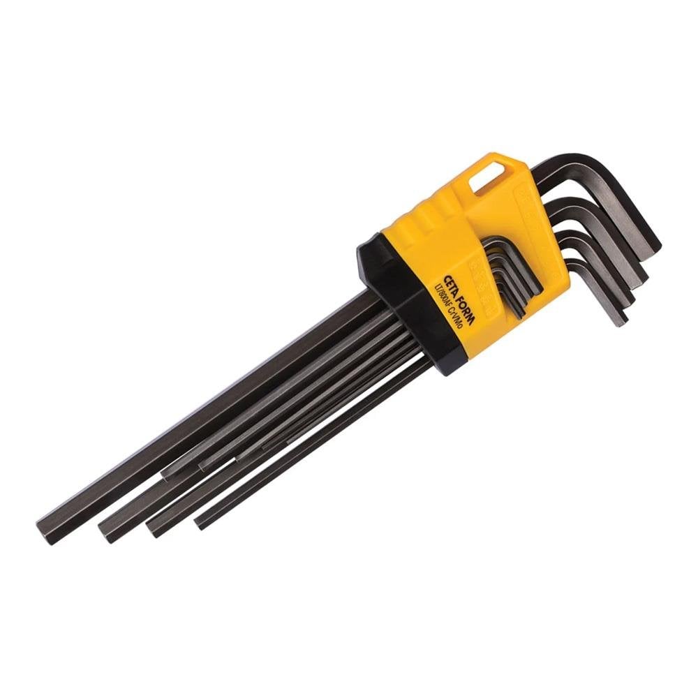 Ceta Form LT/800AF İnç (SAE) Uzun L Allen Anahtar Takımı 9 Parça