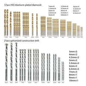 6098 Matkap Ucu, Bits Delme ve Vidalama Takımı 246 Parça