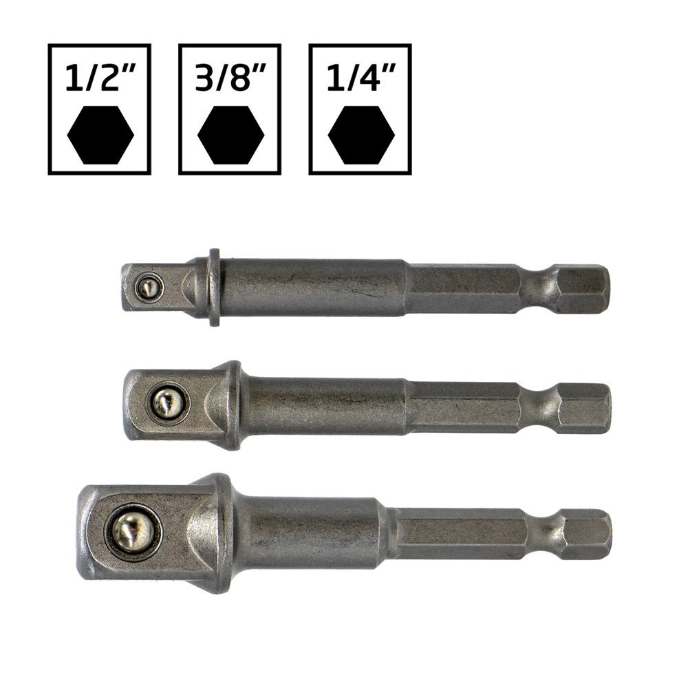 Master 530950 Lokma Adaptör Seti Hex Bits Saplı 3 Parça