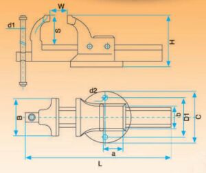 Kanca Tesfiyeci Tezgah Mengenesi Fortissimo Standart Model 175 mm