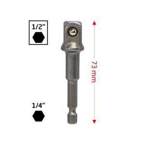 Master 530947 1/2'' Lokma Adaptörü Hex Bits Saplı 73 mm