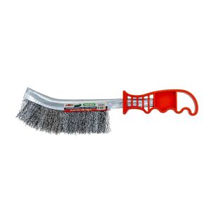 Partner PT02046 Plastik Saplı El Tipi Tel Fırça Gri Telli 0.3 mm