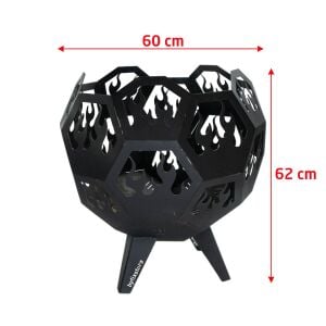 Byfix ORB60 Büyük Ateş Çukuru Orman Şöminesi 60 cm