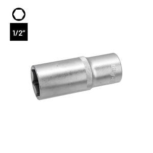 6458 Altı Köşe 1/2'' Uzun Derin Lokma Anahtar 24 mm
