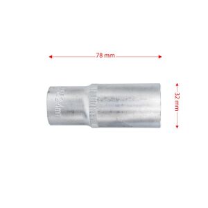 6458 Altı Köşe 1/2'' Uzun Derin Lokma Anahtar 24 mm