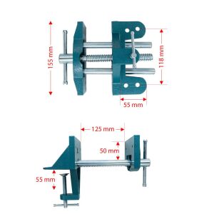 Eurostar HD31150 Portatif Ahşap İşleme Tezgah Mengenesi 150 mm