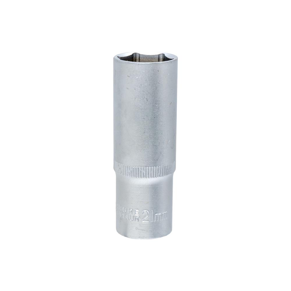 6457 Altı Köşe 1/2'' Uzun Derin Lokma Anahtar 21 mm