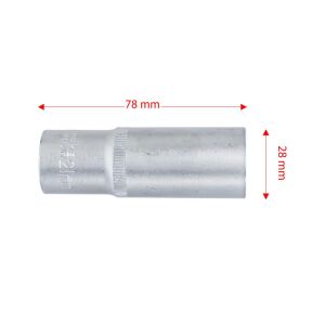 6457 Altı Köşe 1/2'' Uzun Derin Lokma Anahtar 21 mm