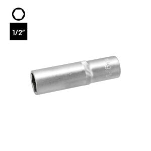 6460 Altı Köşe 1/2'' Uzun Derin Lokma Anahtar 16 mm