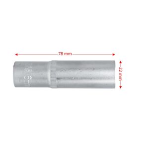 6460 Altı Köşe 1/2'' Uzun Derin Lokma Anahtar 16 mm