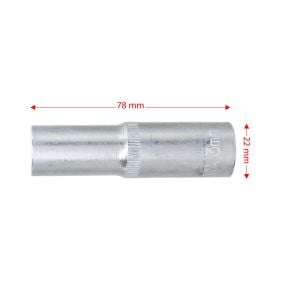 6454 Altı Köşe 1/2'' Uzun Derin Lokma Anahtar 13 mm