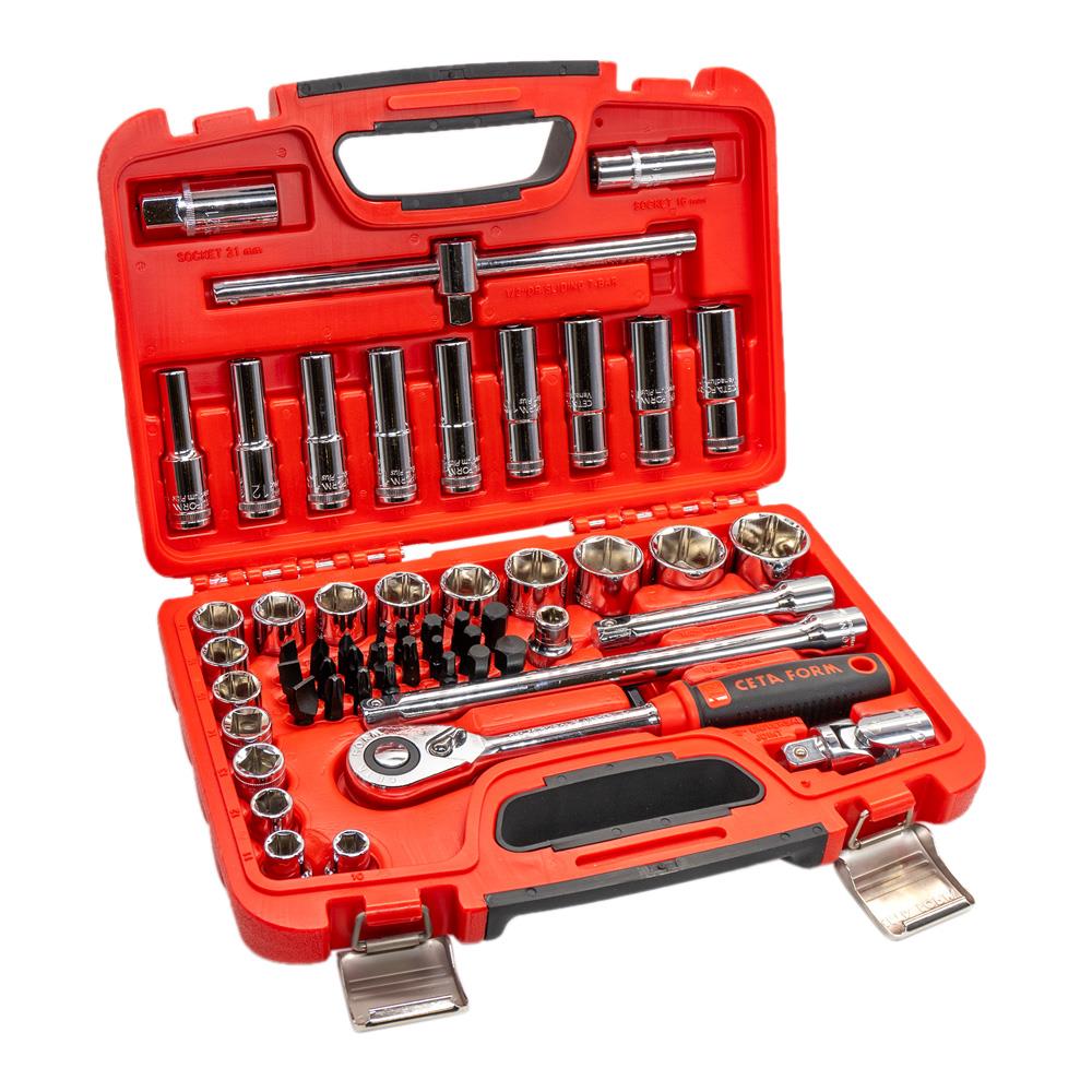 Ceta Form C20-56PH2 1/2'' Altı Köşe Lokma Anahtar Takımı 56 Parça