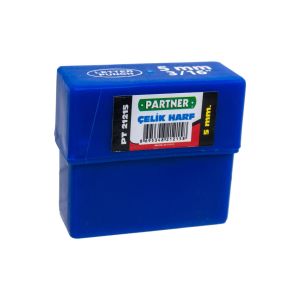 Partner PT21215 Çelik Harf Zımba Takımı 5 mm (3/16'') (27 Parça)