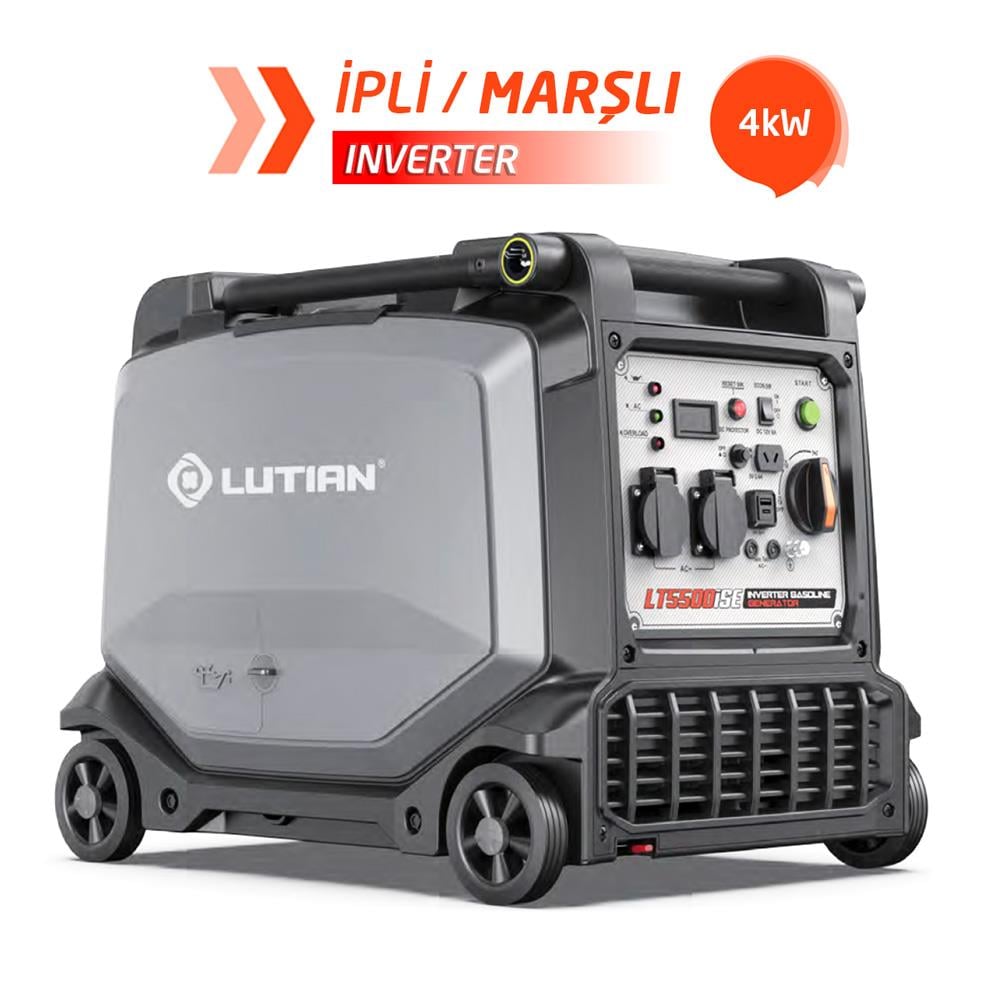 Lutian LT5500iSE Benzinli İpli/Marşlı Inverter Jeneratör 4kW