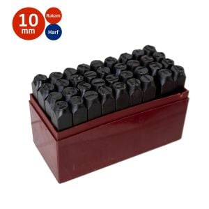 Partner PT03046 Çelik Harf Rakam Zımba Takımı 10 mm (36 Parça)