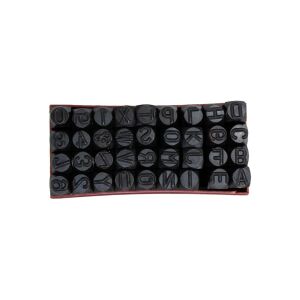 Partner PT03046 Çelik Harf Rakam Zımba Takımı 10 mm (36 Parça)