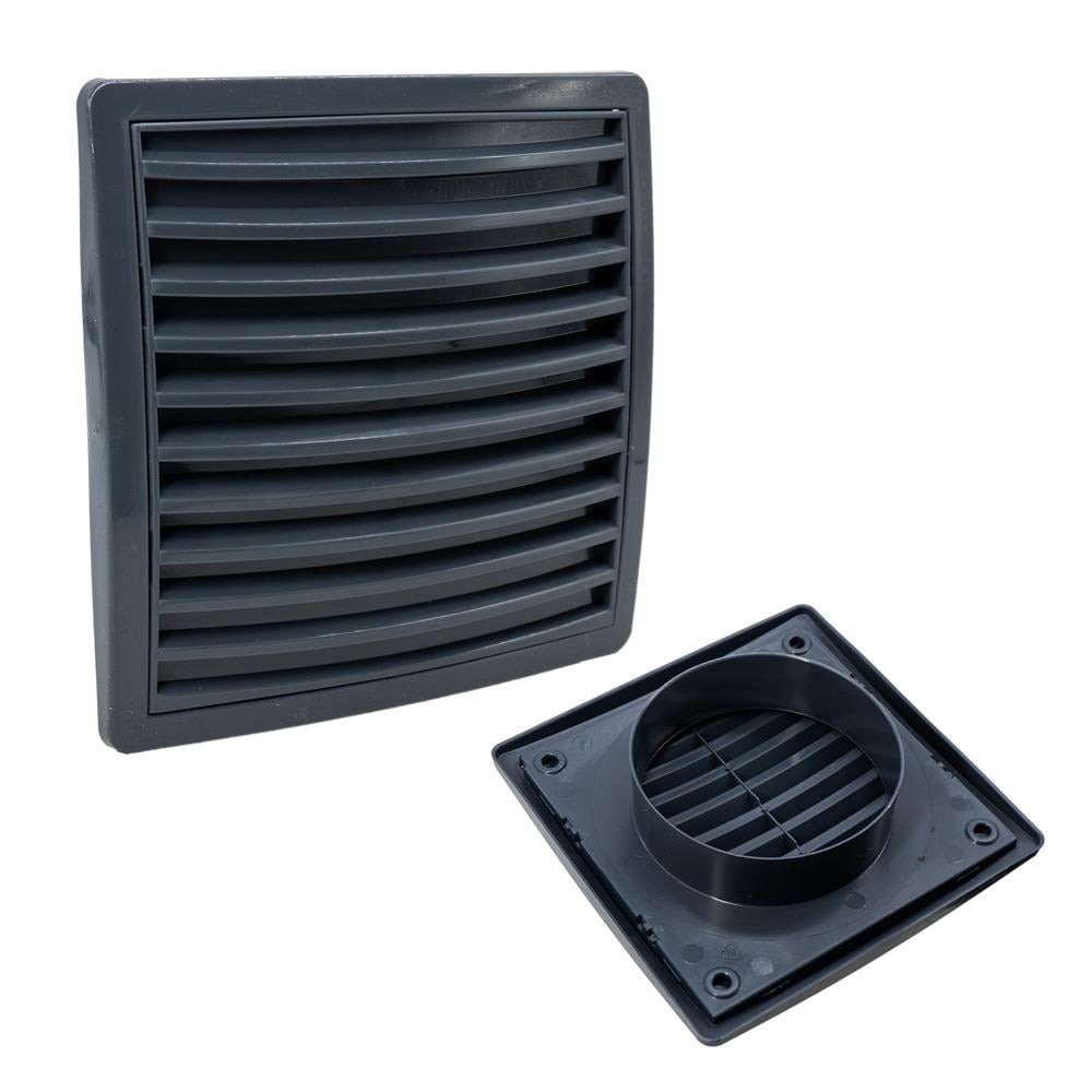 6463 Kare Baca Kapağı Duvar Menfezi 100 mm