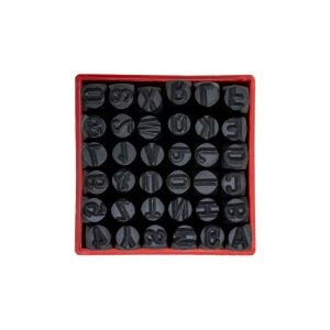 Partner PT03045 Çelik Harf Rakam Zımba Takımı 8 mm (36 Parça)
