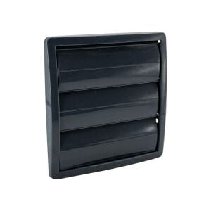 6462 Kare Hareketli Aspiratör Baca Kapağı Duvar Menfezi Ayarlı (Füme)