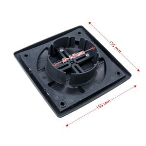 6462 Kare Hareketli Aspiratör Baca Kapağı Duvar Menfezi Ayarlı (Füme)