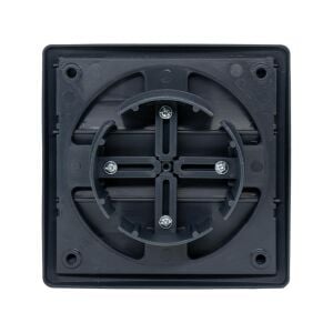 6462 Kare Hareketli Aspiratör Baca Kapağı Duvar Menfezi Ayarlı (Füme)