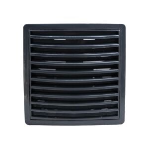 6461 Kare Baca Kapağı Duvar Menfezi Ayarlı (Füme)