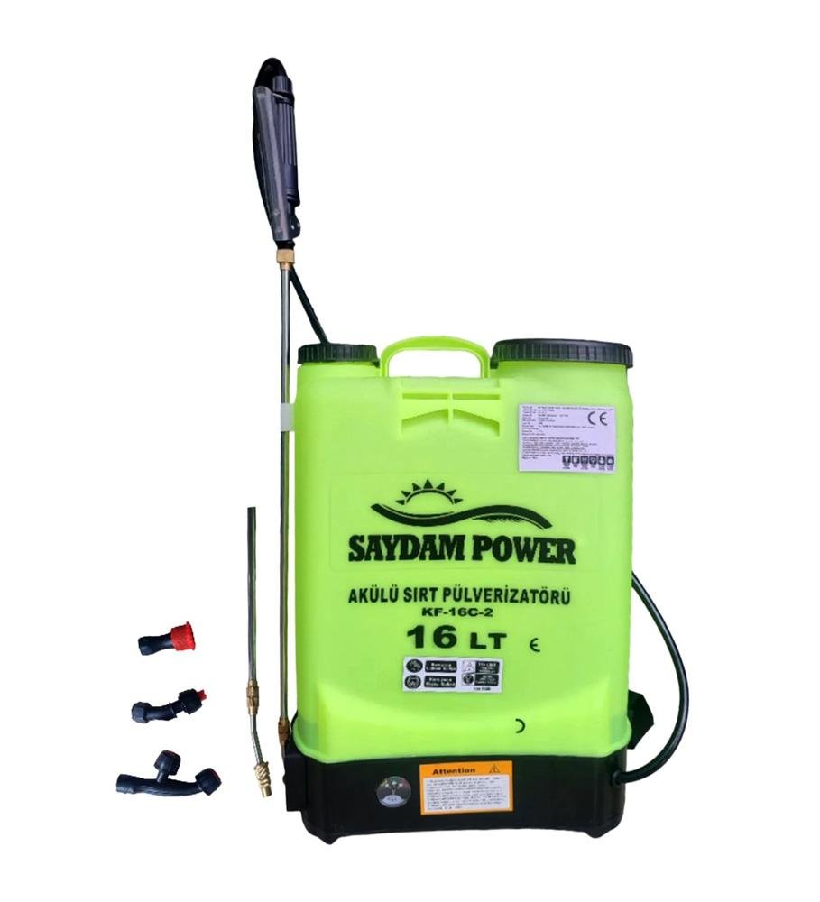 Saydam Power KF-16C-2 Akülü Basınçlı İlaçlama Pompası 16 Litre