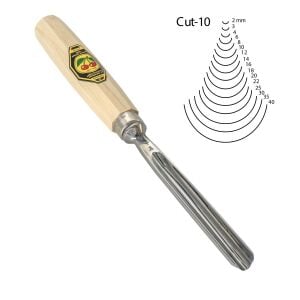 Kirschen 3110012 Düz Oluklu Ağız Oyma Iskarpelası Cut10 - 12mm