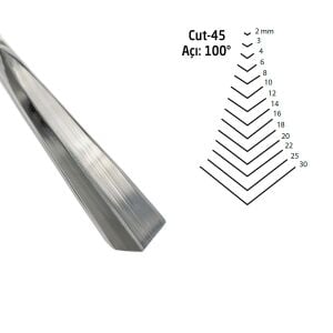 Kirschen 3145018 Düz V Ağız Iskarpela Cut45 - 18mm