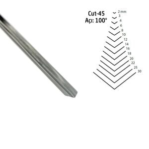 Kirschen 3145004 Düz V Ağız Iskarpela Cut45 - 4mm
