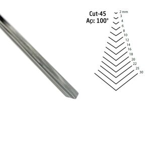 Kirschen 3145004 Düz V Ağız Iskarpela Cut45 - 4mm