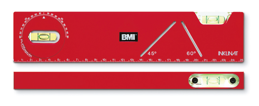 BMI 682 INKLINAT Plastik Cep Tipi Su Terazisi Dereceli
