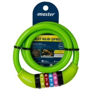 Master 500950 Şifreli Bisiklet Kilidi 12mm x 80cm
