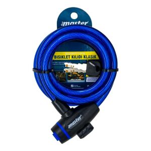 Master 500945 Anahtarlı Bisiklet Kilidi 12mm x 150cm