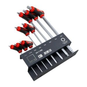 Ceta Form K99-11-M08 T Tipi Topbaş Allen Anahtar Takımı 8 Parça (Metal Stand ile)