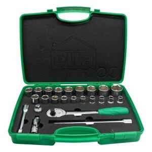 Elta 1115002024 1/2'' Altı Köşe Lokma Anahtar Takımı 24 Parça